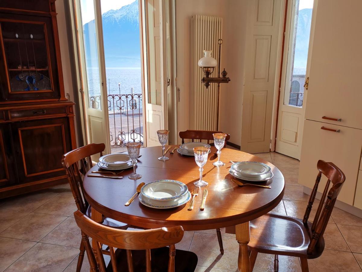Elegant Historic Large House On Lake Como Apartment Gravedona Bagian luar foto