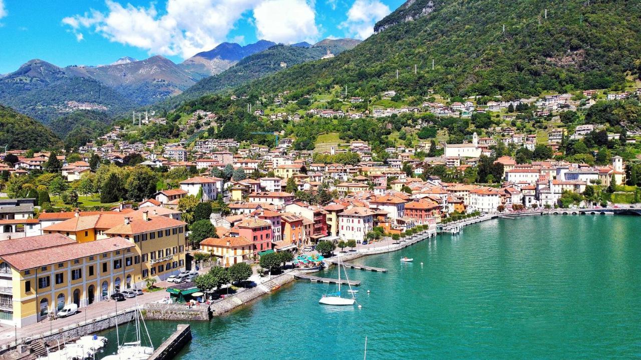 Elegant Historic Large House On Lake Como Apartment Gravedona Bagian luar foto